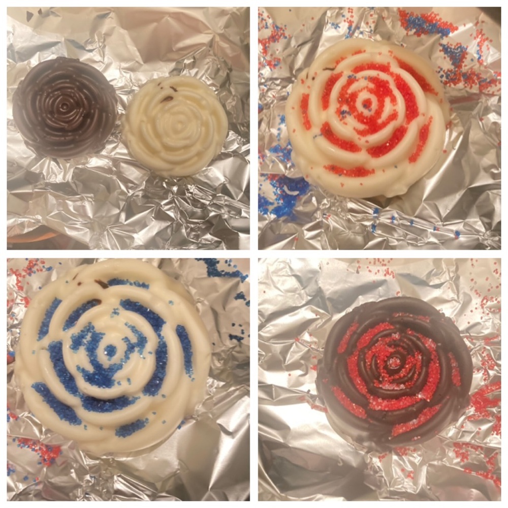 Rose shaped chocolates 2 for $15
